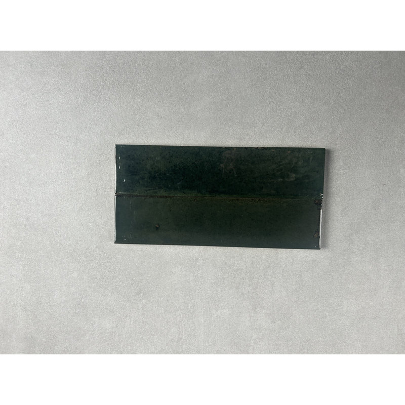 Carreau zellige vert olive 2x10