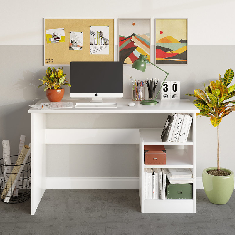 Metal Base Computer Desk