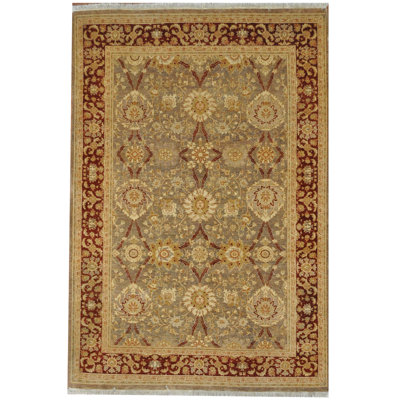 Tapis en laine noué à la main Oushak Domineek