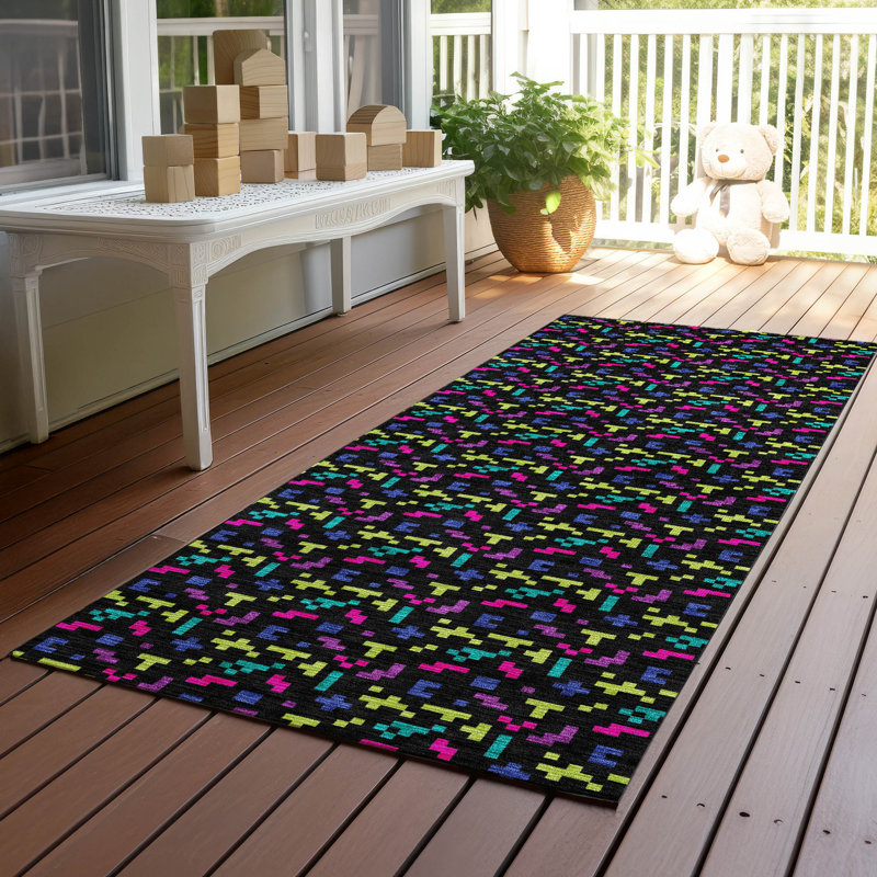 Machine Washable Indoor/Outdoor Chantille ACN2824 Kids Rug, 2'3" x 7'6" Runner