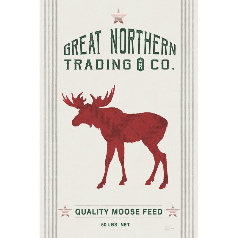 Aliments pour orignaux Northern Trading V2, H 30 po x l 20 po, Cadre doré simple, Oui