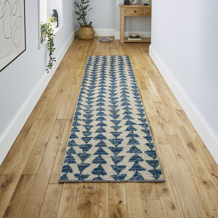 Maurisa Moroccan Triangle Geometric Cream/Navy Rug