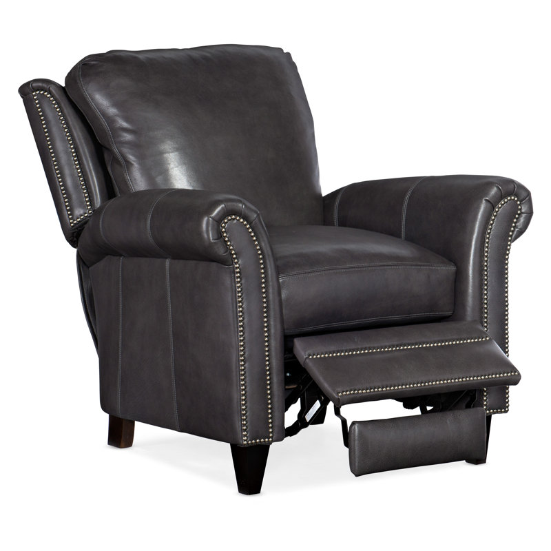 Richardson Recliner, Gunmetal with Tapered Leg
