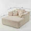 Canapés spacieux en mousse, chaise moderne surdimensionnée pour la maison, aucun assemblage requis