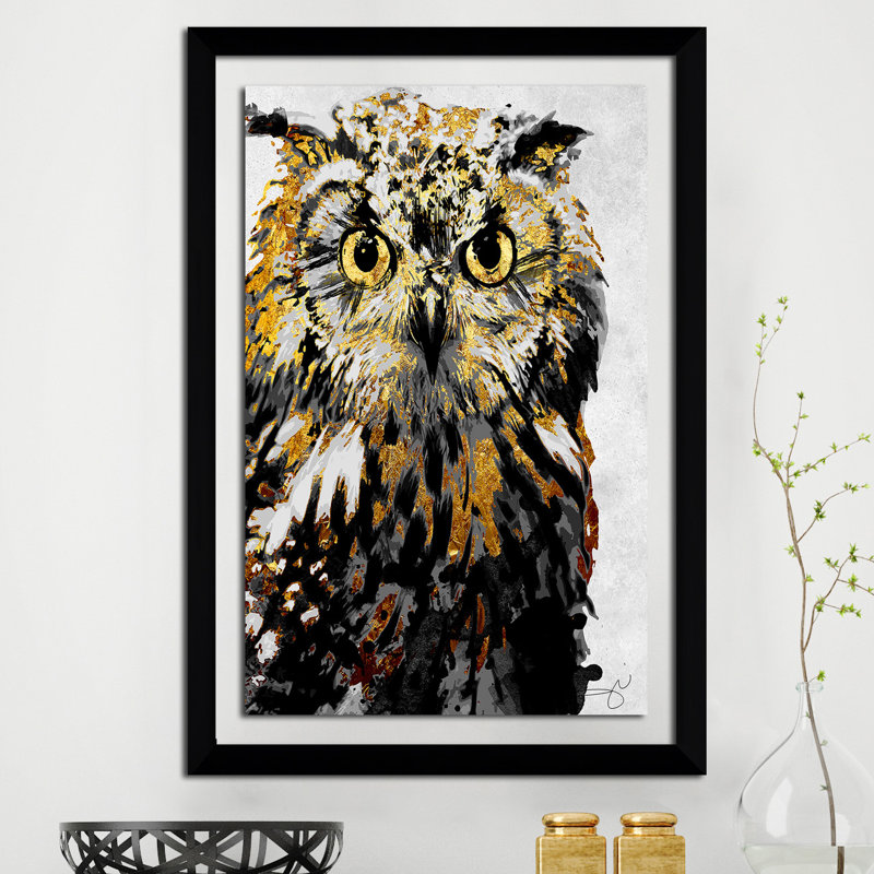 " Wise " by Jodi, Black Framed, 49.5" H x 33.5" W x 1" D