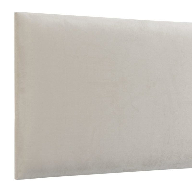 Bedford Upholstered Headboard, Cream, Velvet, Single (3')