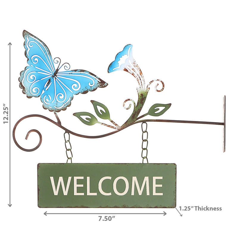 Tin Text & Numbers Wall Decor