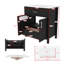 Meuble-lavabo 30 po avec lavabo en céramique, 1 tablette, 1 tiroir, porte de rangement pour petite salle de bain-1657396109