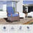 Outsunny Wicker Outdoor Rocking Chair, Patio Recliner with Adjustment Backrest, PE Rattan Lounge Chair with Adjustable Footrest and Cushions for Garden, Backyard, Porch-44620487