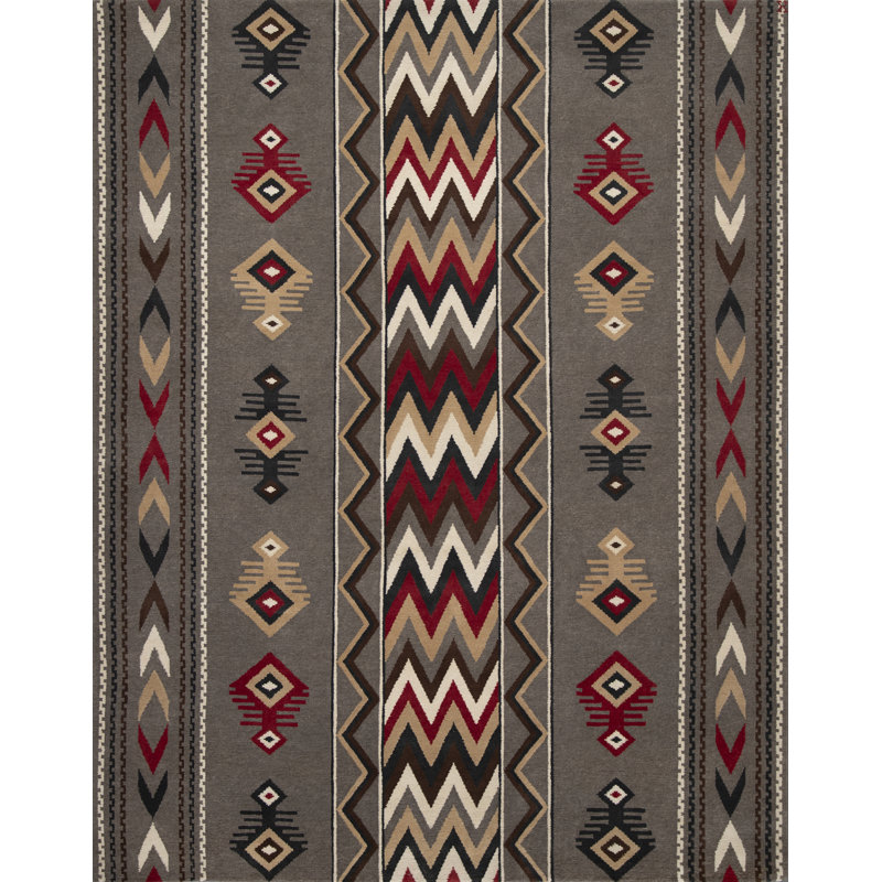 Mesa Wool Southwestern Area Rug, Rectangle 5' x 7'