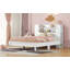 Lit plateforme Kaikoa avec tête de lit et plusieurs tablettes de rangement des deux côtés-489920130-489920133