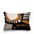 Orange brûlé / noir / blanc cassé