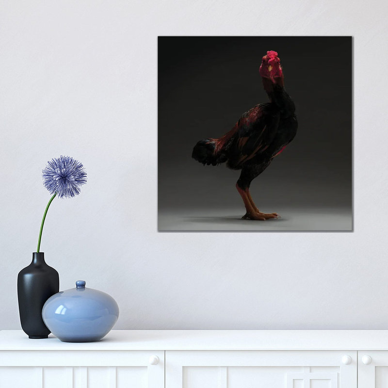 Japanese Shamo by CHICken - Wrapped Canvas Print, 45.72 cm H x 45.72 cm W x 1.91 cm D