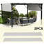 Housse d'ombrage pour pergola facile à installer, avec auvent de remplacement pour pergola 2 pièces, pour pergola 10 x 10 pi