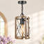 Luminaire suspendu cage unique à 1 lumière l 5,5 po x H 9 po