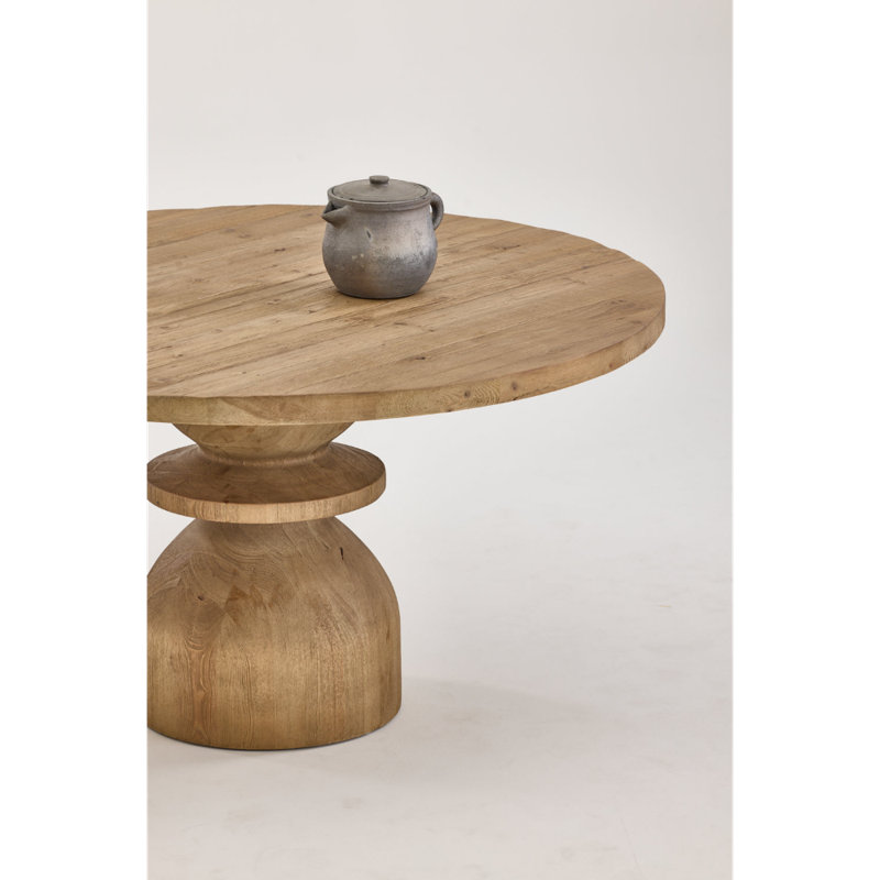 Pine Round Solid Wood Dining Table