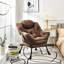 Fauteuil à oreilles capitonné de 29,5 po de large Khloeann