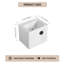 Meuble-lavabo simple 23,84 po avec plateau en céramique Lovice-97732761