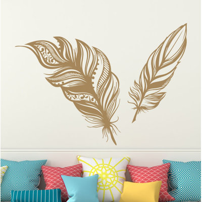 Adhésif décoratif plumes