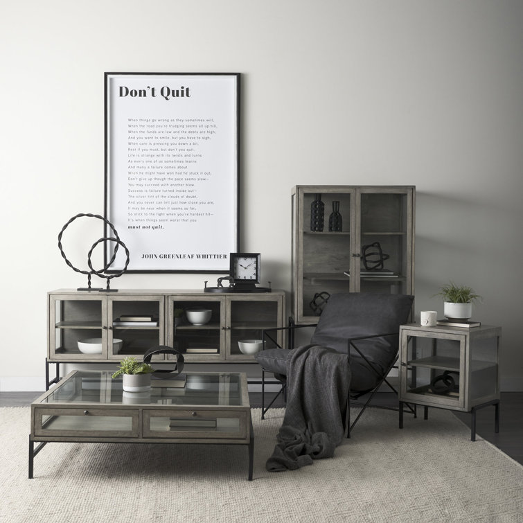 Warner 2 - Piece Glass Top Living Room Table Set