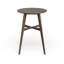 Table de bar ronde en bois Mid-Century