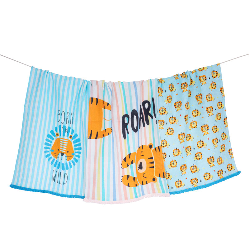 Wild Roar Jungle Cotton Kitchen Towel Set