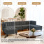 6 Seater Corduroy Sectional-1569261454