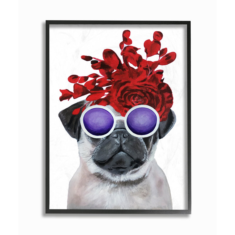 Thirlby Animals, 14" H x 11" W x 1.5" D, Midnight Black Framed Giclee