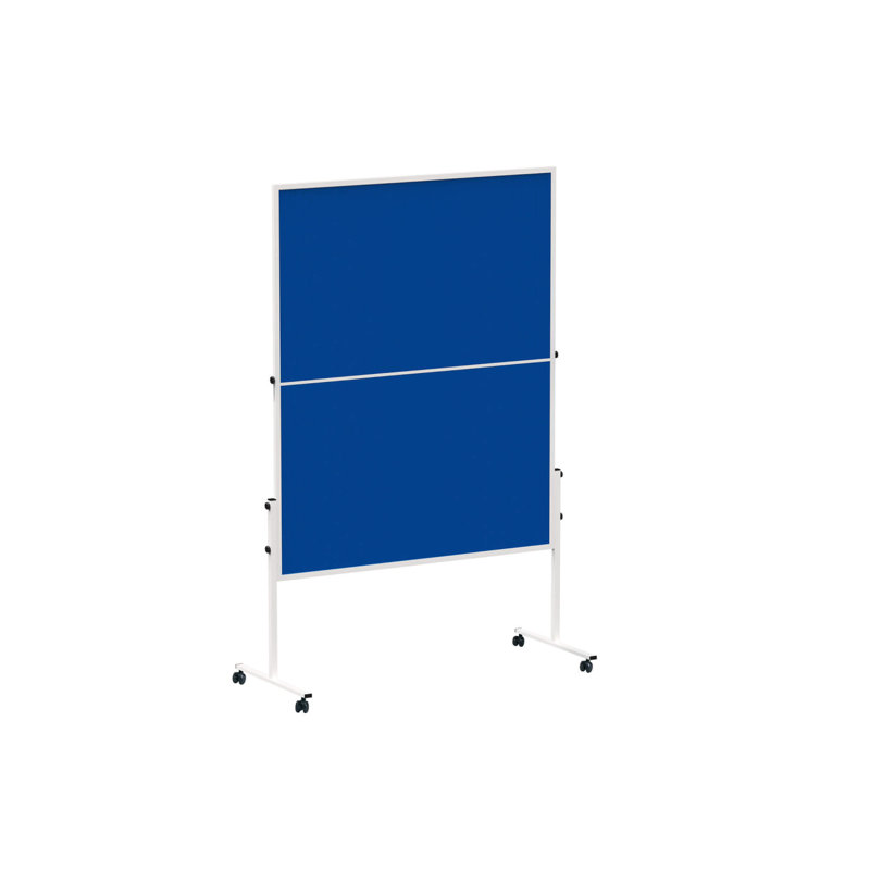 Solid Foldable Presentation Board with Felt Surface, Blue