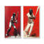 Ensemble de 2 pièces d'art rouge et noir Cricket Fast Bowling I - Cricket Sport-60345273-60345256