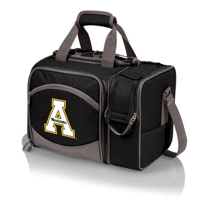 Refroidisseur à pique-nique isolé NCAA, Mountaineers d'Appalachian State, Noir