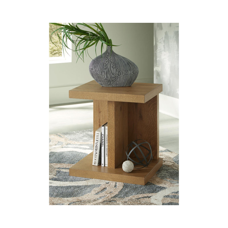 Sumaira End Table and Built-In Outlets