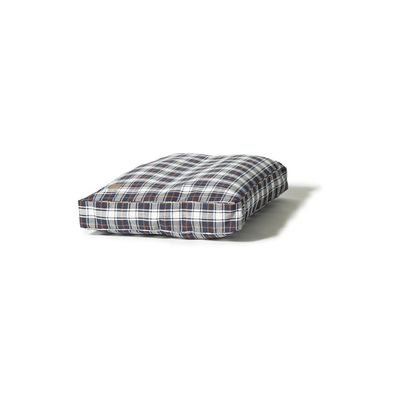 Lumberjack Cotton Pet Bed, Red/Grey, Large (125 cm W x 79 cm D)