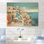 Multicolore Santorini Grèce II - Santorin sur bois