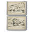 Montagne croquis I - ensemble de 2 reproductions de cadres photo-1042926365-1042926360