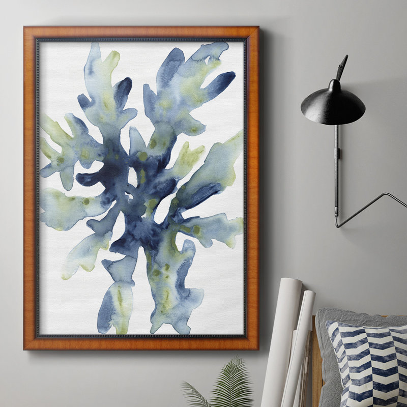 Toile encadrée de qualité supérieure liquide corail IV - prête à être accrochée, H 36 po x l 24 po x P 2,5 po
