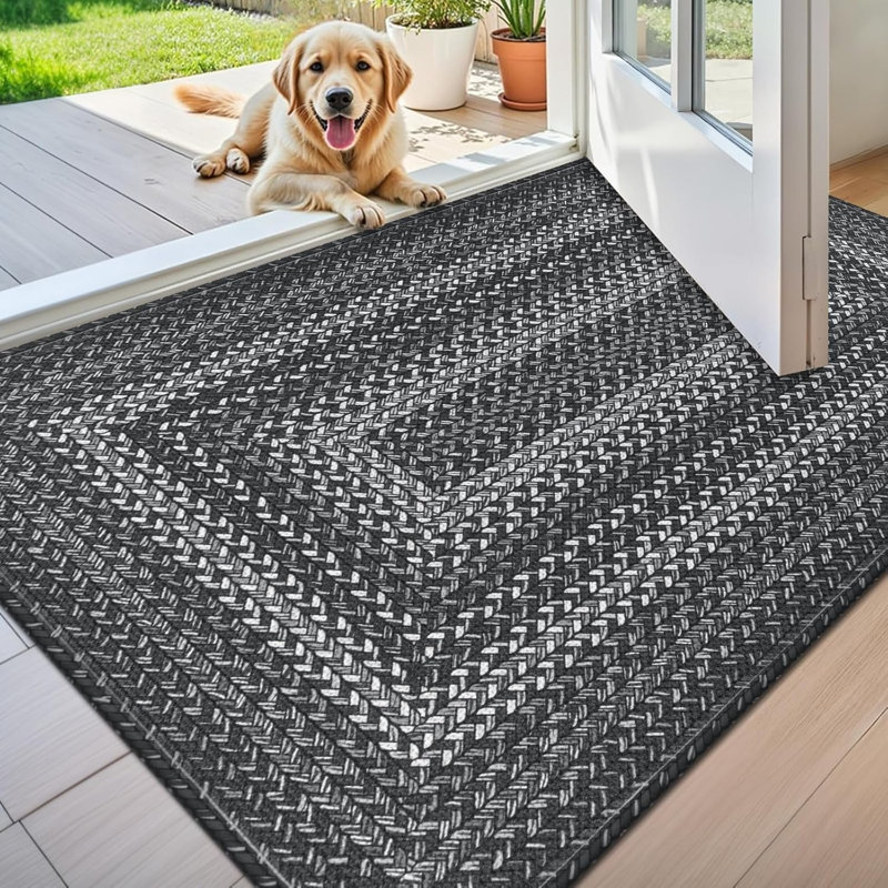 Paillasson lavable antidérapant, Light Gray, 32" W x 48" L