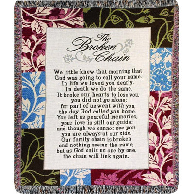 Jeté en coton de style tapisserie Broken Chain Wahl