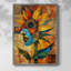 Impression encadrée FLORAL Series CDL XXVI - bois massif-813620704