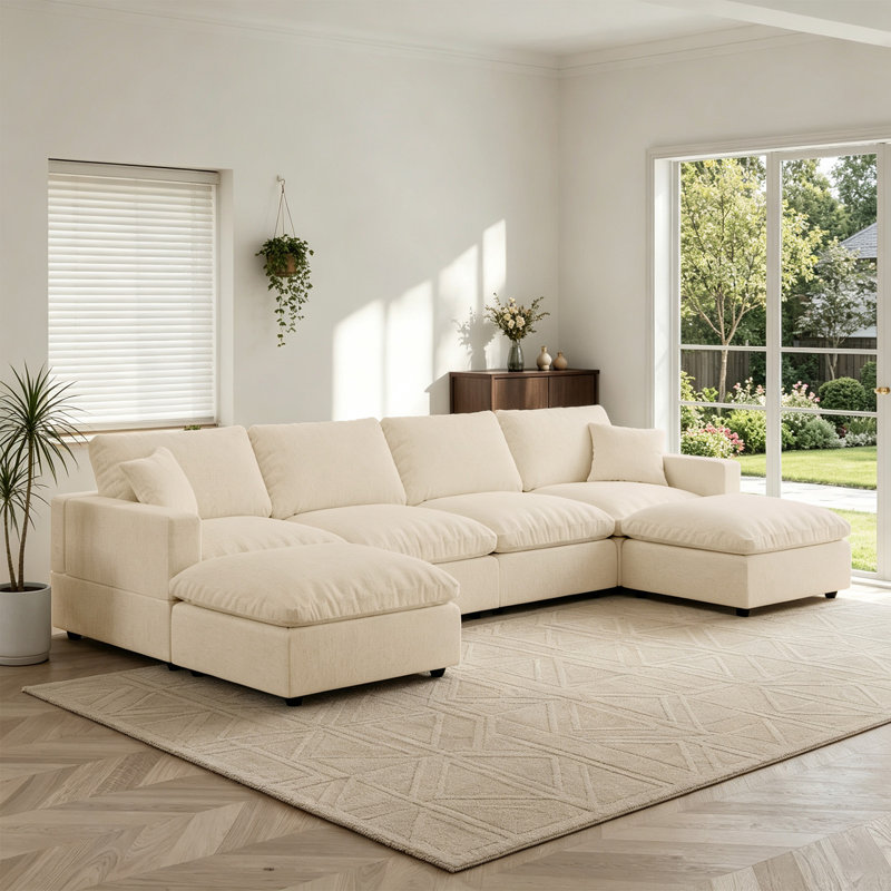 Canapé modulaire rembourré, canapé modulaire Cloud, Kaki