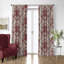Country Lane Toile Crimson Cotton Simple Top Pocket Drapery Panel Set of 2-1581702579