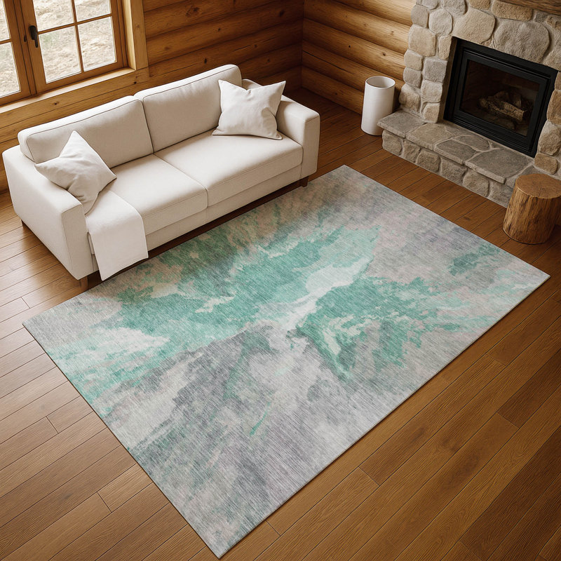 Premium Machine Washable Marasco AMF1632 Modern Rug, Rectangle 5' x 7'6"
