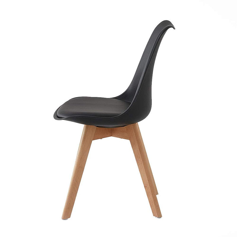 Rafe Upholstered Side Chair, Black, 4