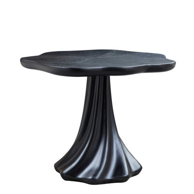 Modern Round Dining Table, Flower Shaped Fiberglass Accent Table, Contemporary Mid Century Dining Room Table