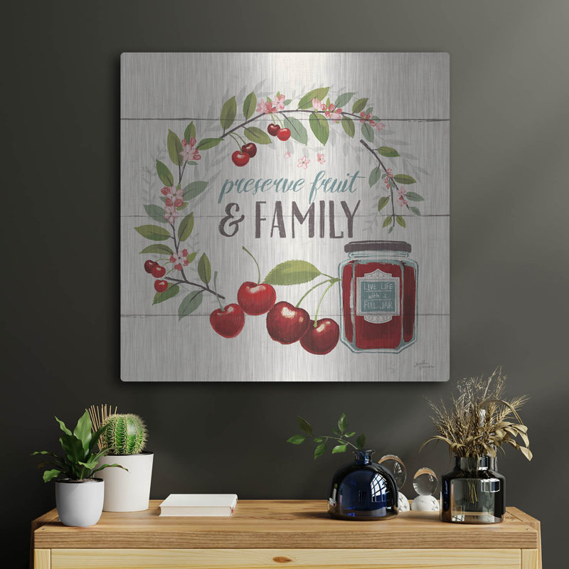 Art mural en métal «Sweet Life 3» par Janelle Penner, H 24 po x l 24 po