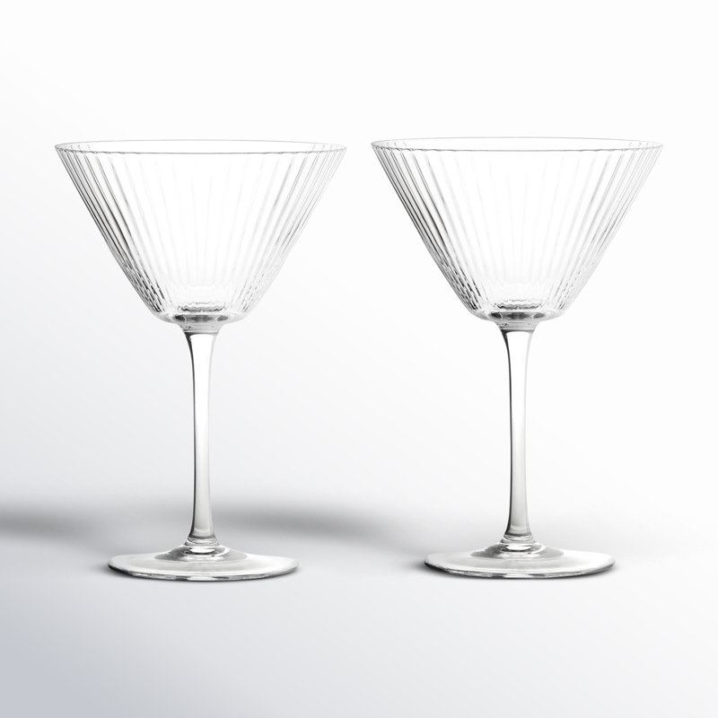 Zoya 11,75 oz Ensemble de verres en verre Martini