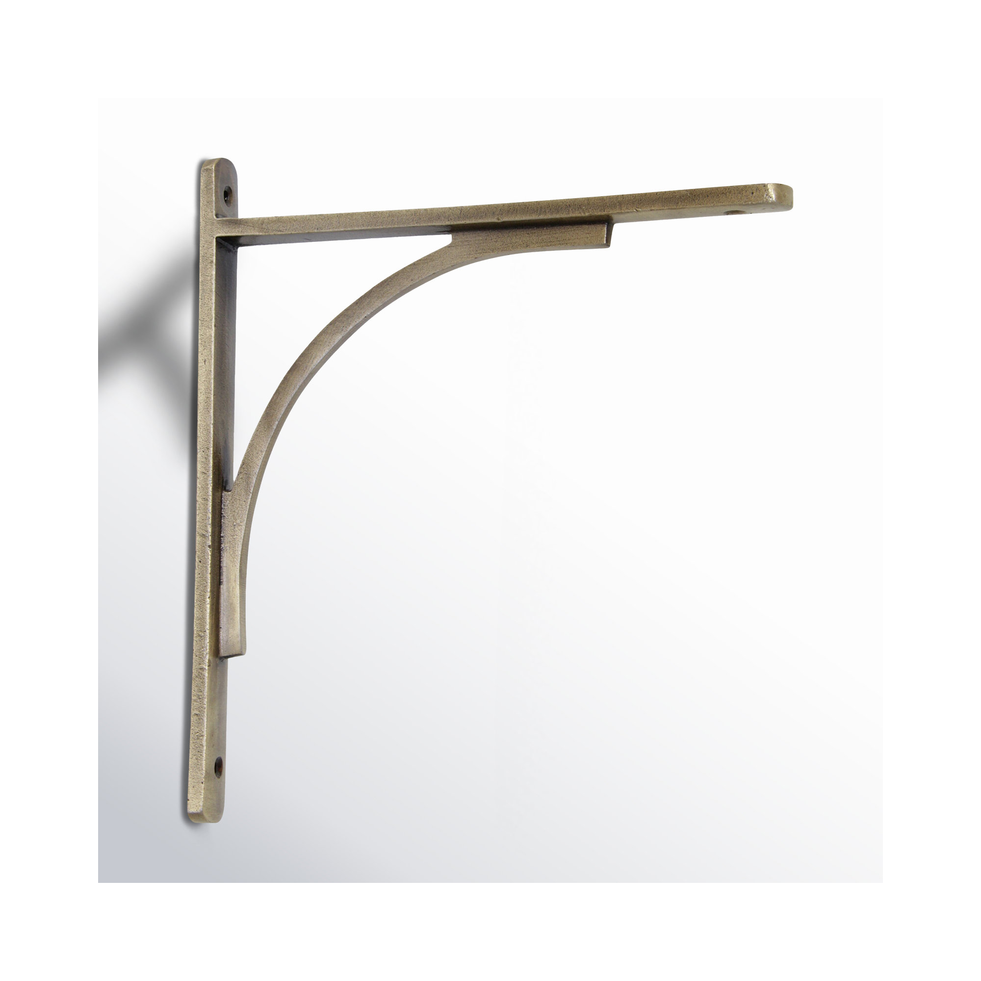 Iron Shelf Bracket, Antique Brass