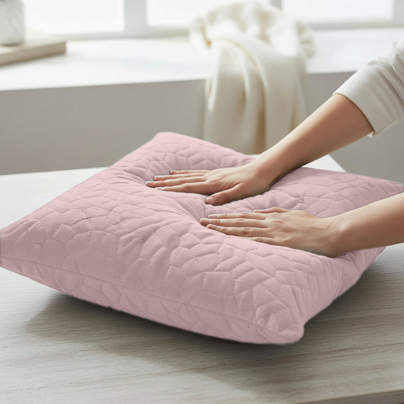 Pebble Cushion Cover-(Pack of 4), Pink