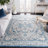Aurich Light Gray/Blue Oriental Rug-1041676810