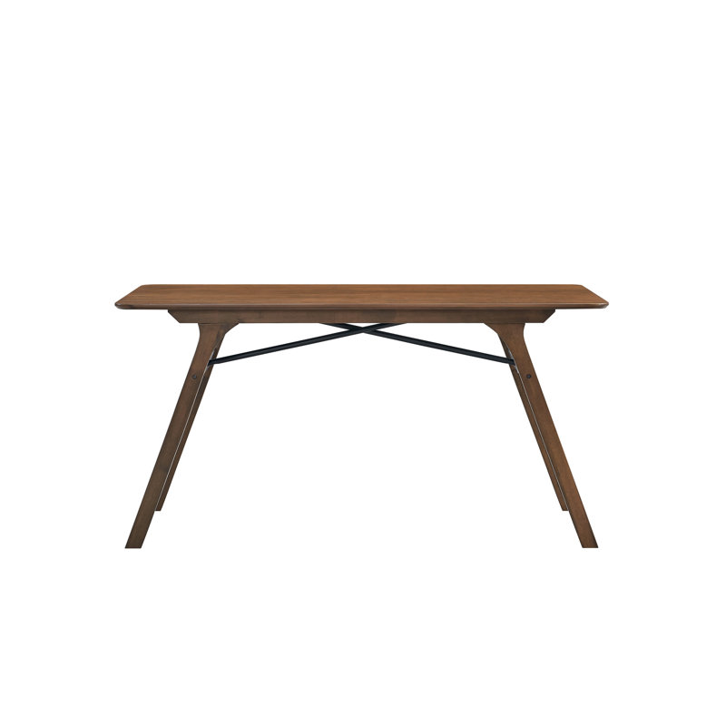 Table rectangulaire en placage de noyer - Une table spacieuse et polyvalente pour un repas élégant